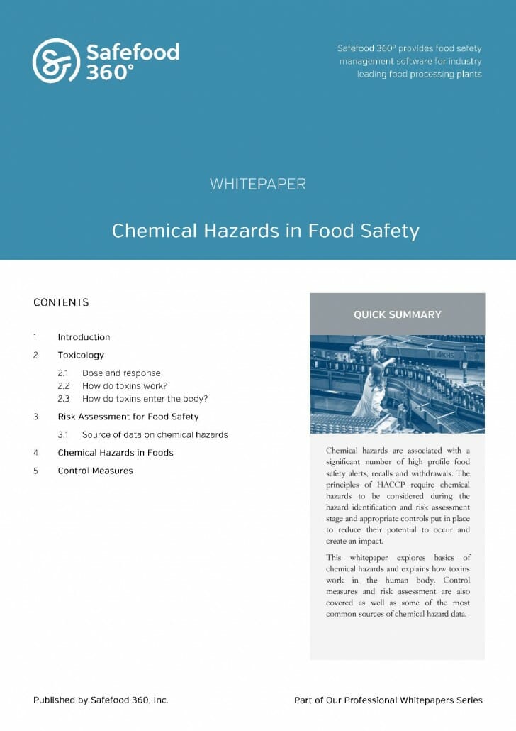 X Chemical Hazards in Food Safety