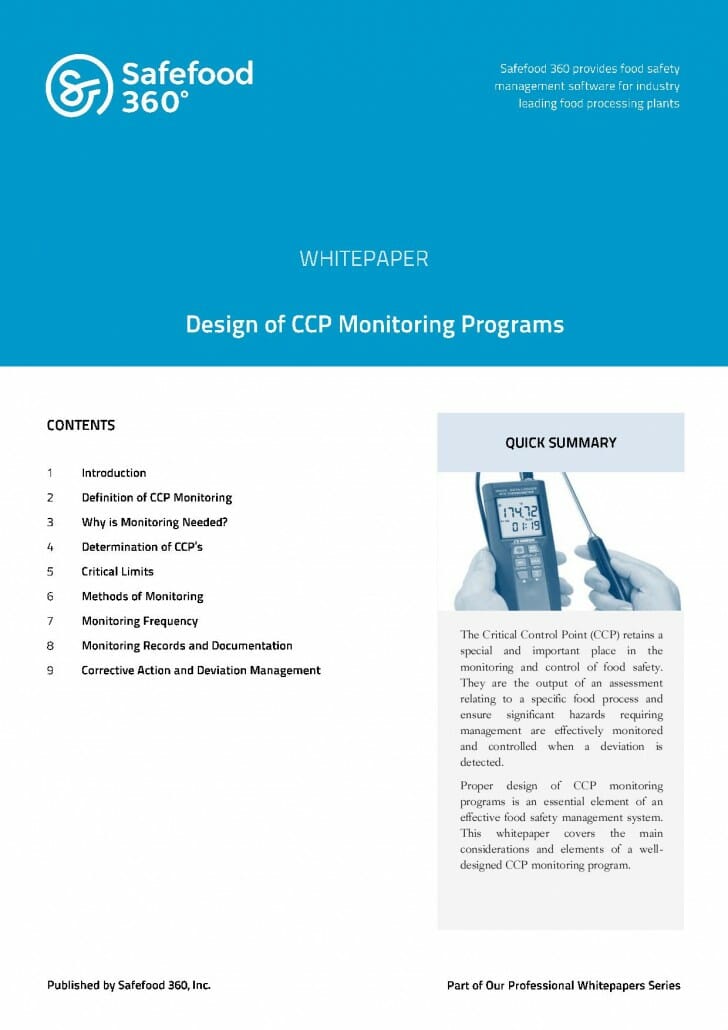 X Design of CCP Monitoring Programs